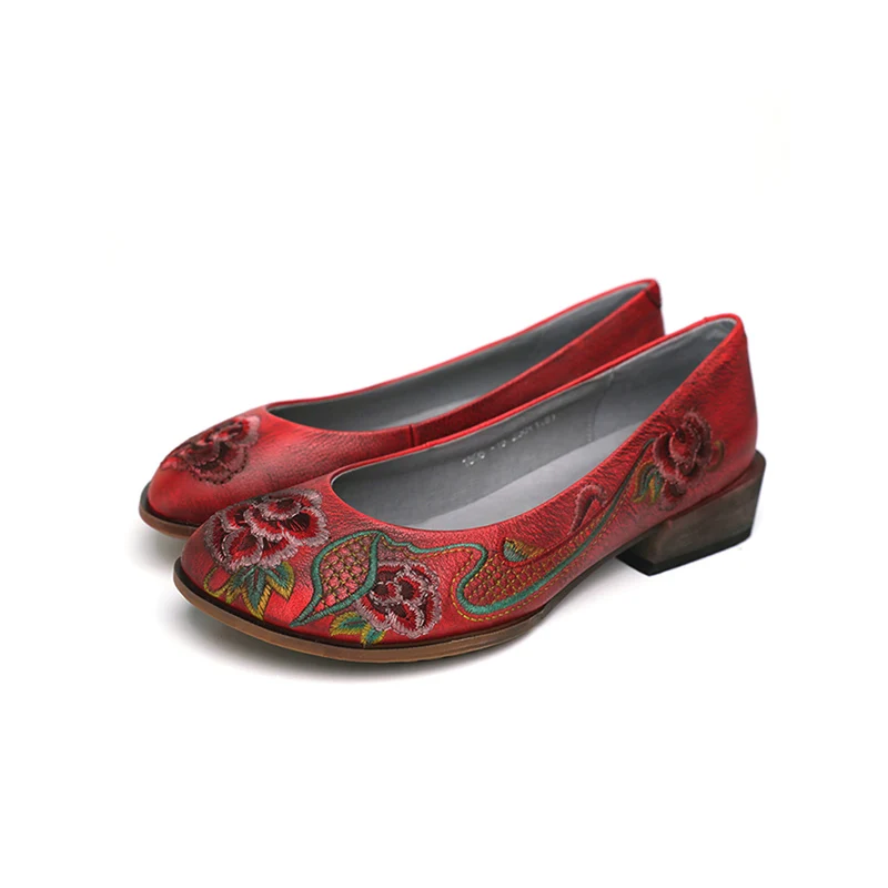 în stare de funcționare categorie ușoară adauga la  Tayunxing Manual Pantofi Femei Piele Naturala Cu Toc Mic Floare Roșie Femei  Pompe De Personalitate Retro Confort Doamna încălțăminte 1808-19 vanzare <  Pantofi Pentru Femei | www.dajil.ro